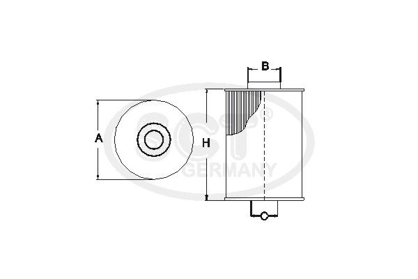 SCT GERMANY Degvielas filtrs SC 7030 P